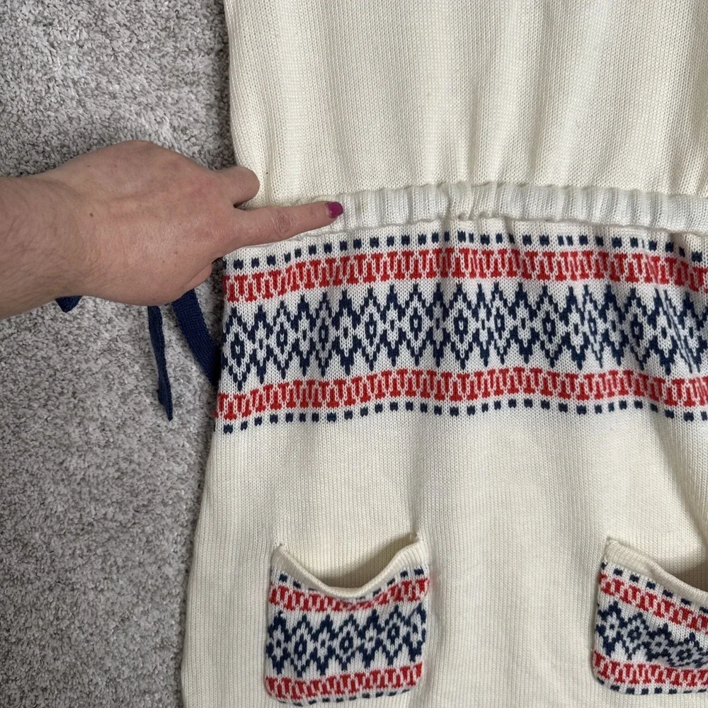 Funky People Retro Pattern Dress XL‎ vintage women Tie